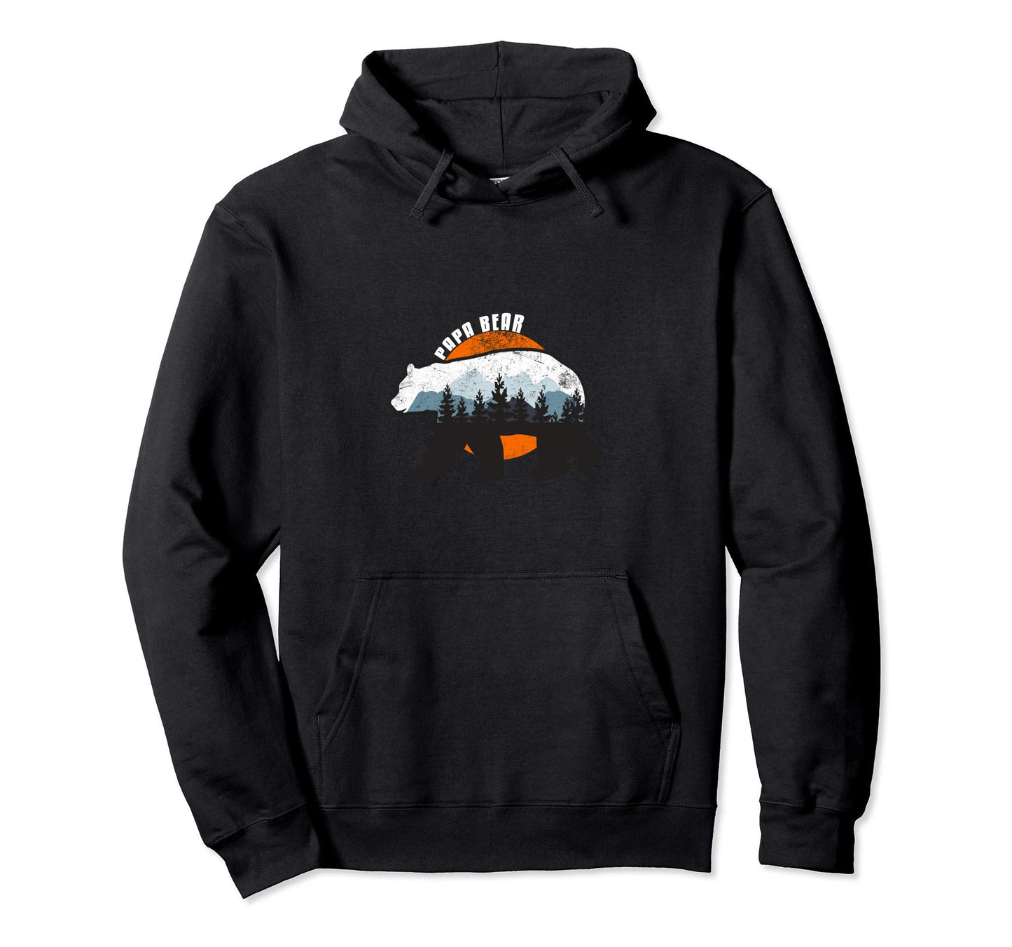 Papa Bear Funny Dad Fathers Day Bear Hoodie - Streetwear Style Men Women - T-Shirt, Sweatshirt, Hoodie