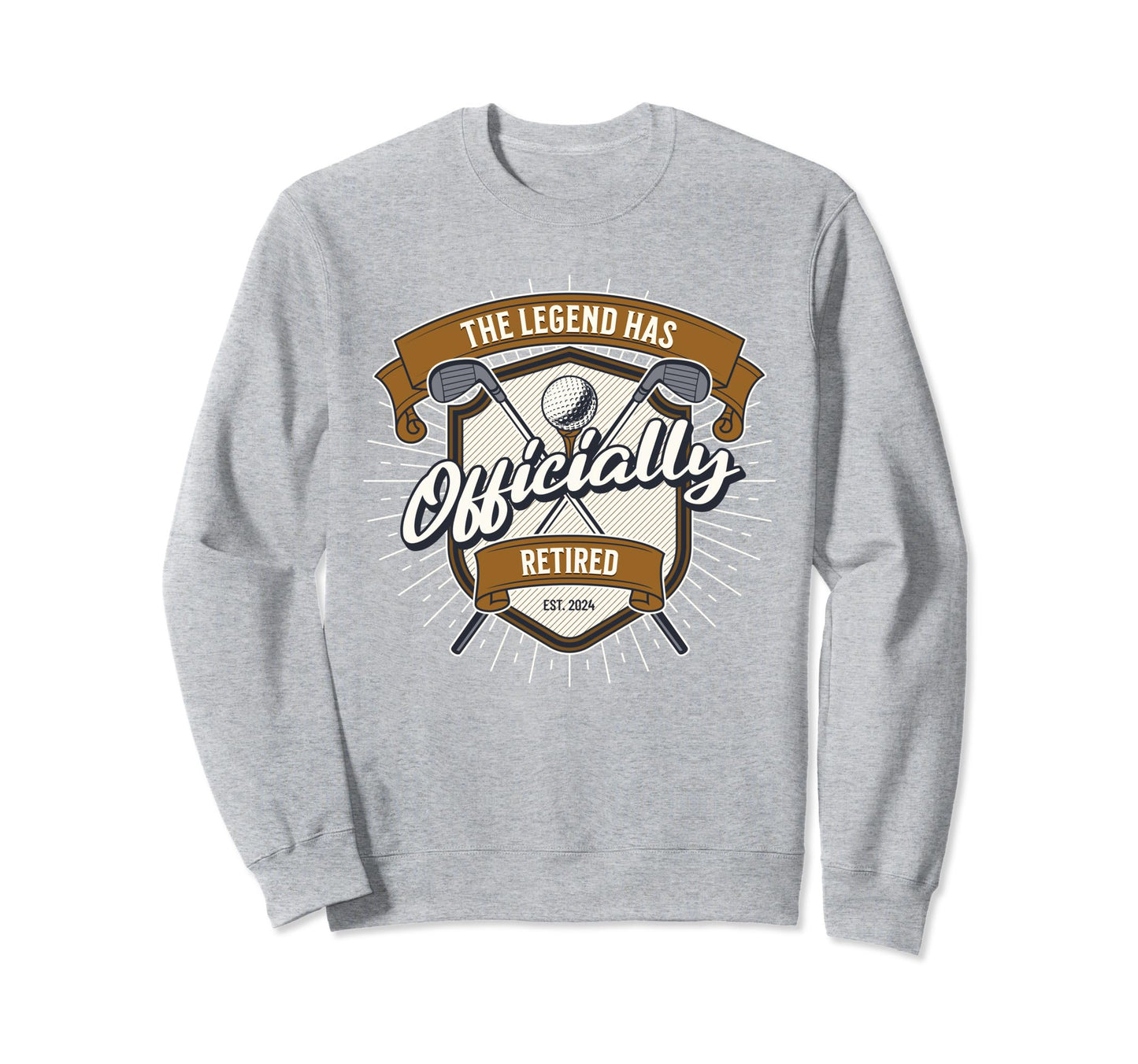 Retired 2024 Golf Dad Golfing Sweatshirt - Trendy Graphic Men Women - T-Shirt, Sweatshirt, Hoodie