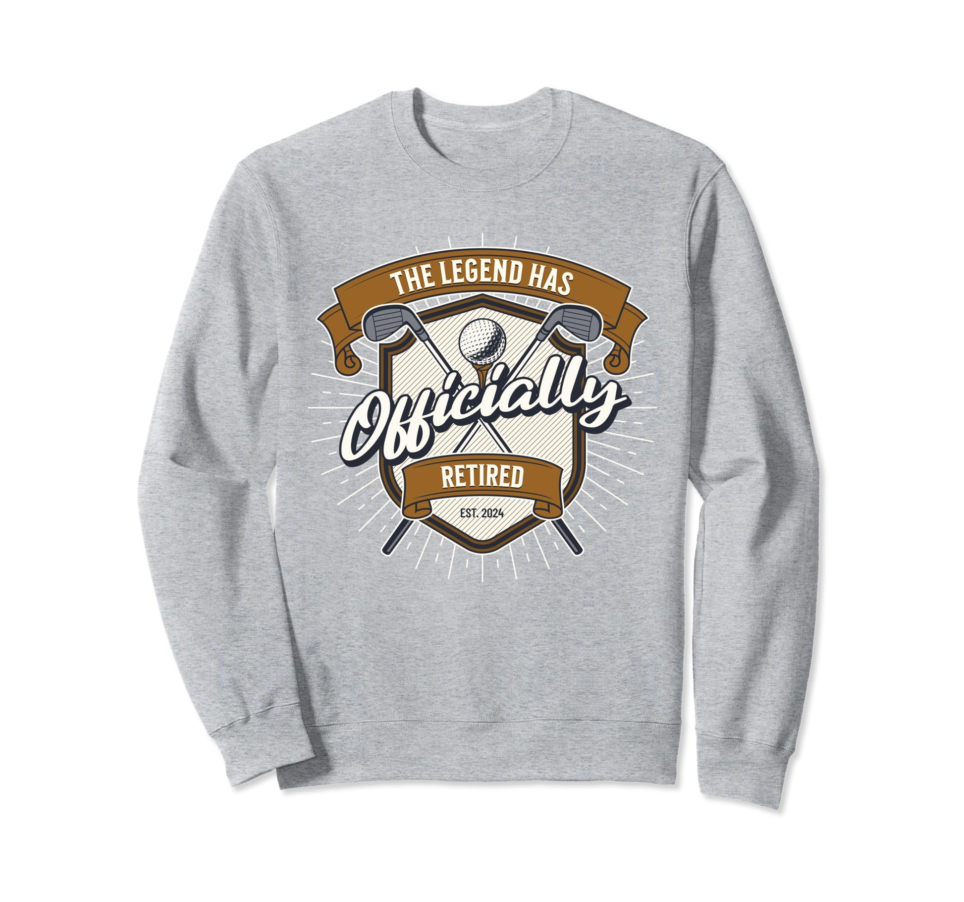 Retired 2024 Golf Dad Golfing Sweatshirt - Trendy Graphic Men Women - T-Shirt, Sweatshirt, Hoodie
