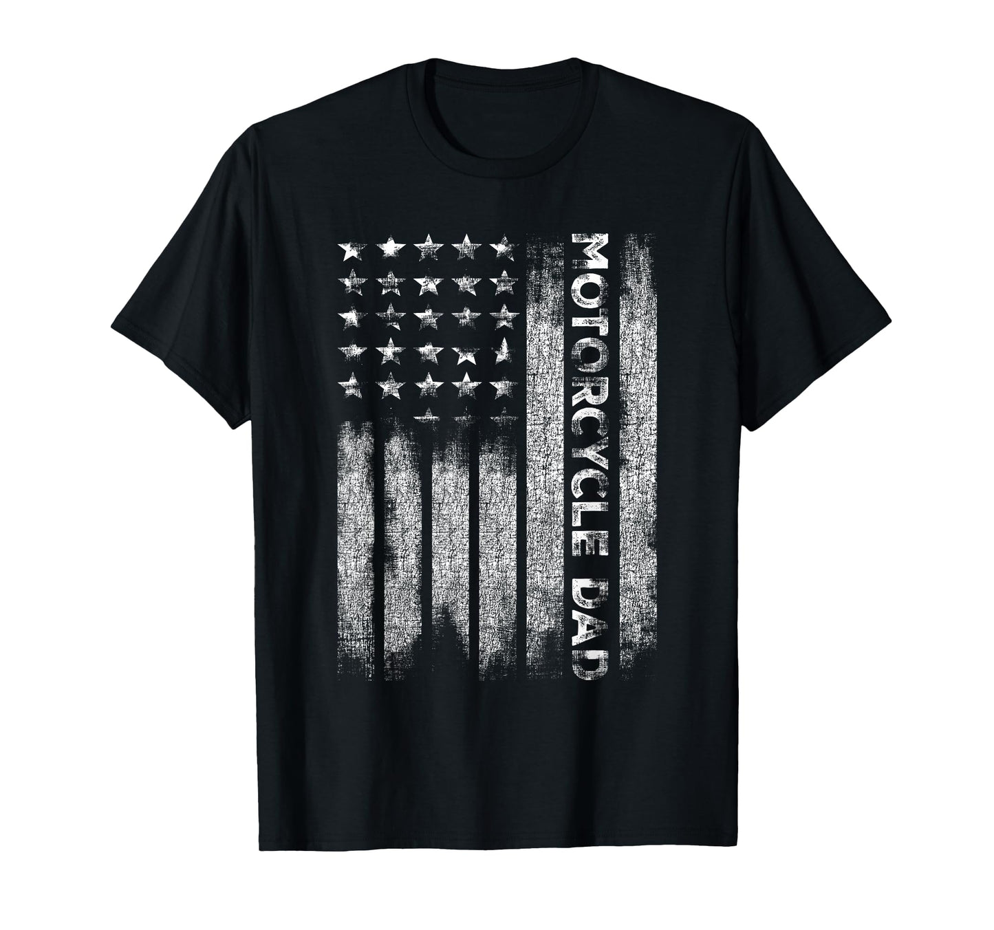 Motorcycle Dad American Flag T-Shirt - Fun Novelty Design for Adults - T-Shirt, Sweatshirt, Hoodie