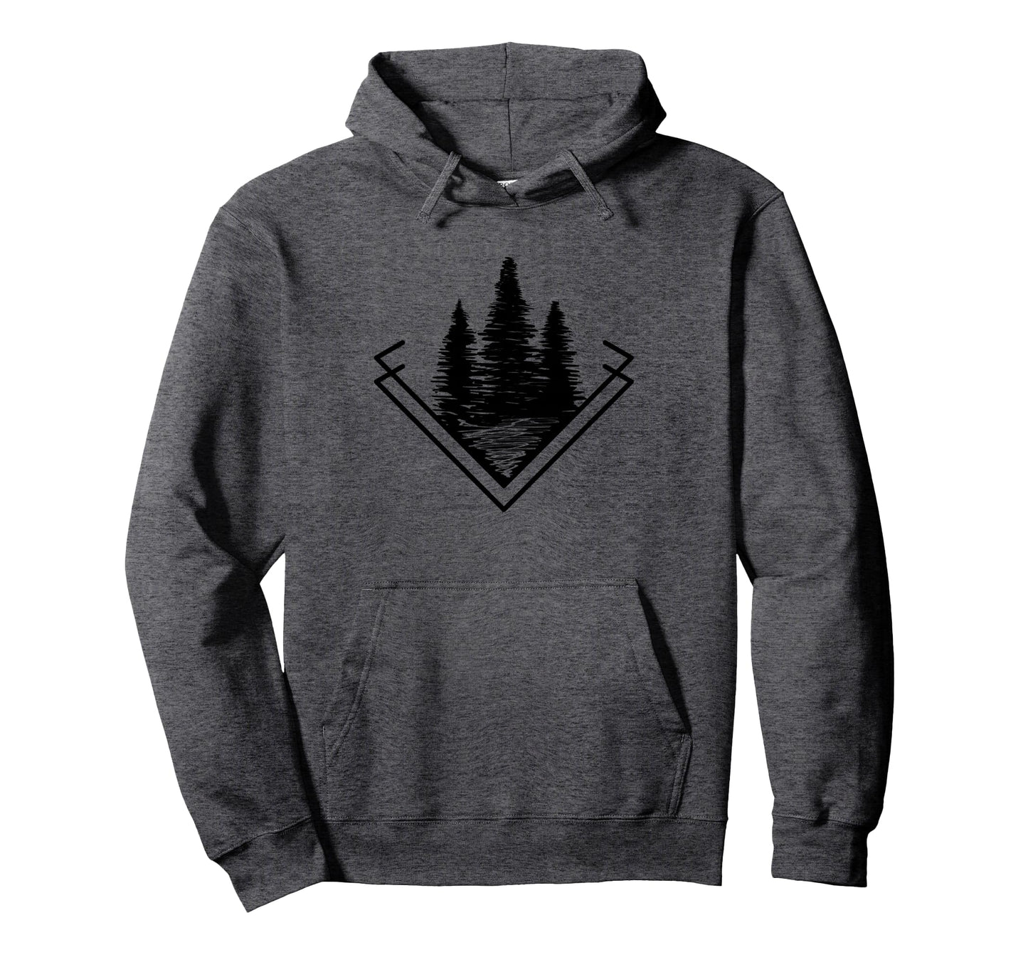 Forest Dark Outdoor Nature Life Camping Hoodie - Unique Graphic Men Women - T-Shirt, Sweatshirt, Hoodie