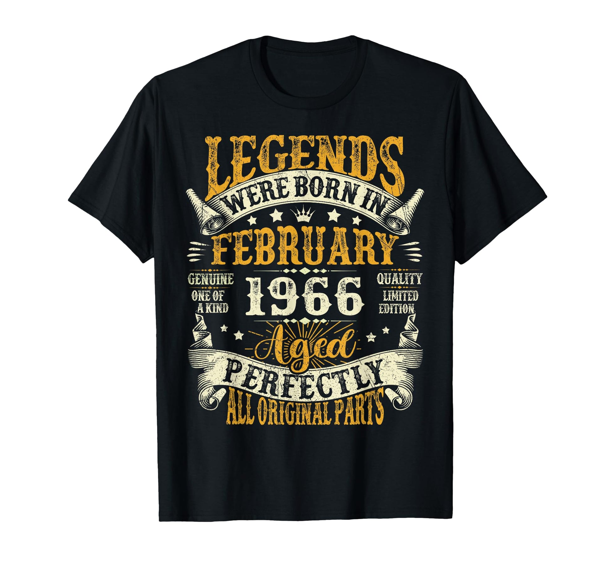 Legends Were Born February 1966 60Th T-Shirt - Streetwear Style Men Women - T-Shirt, Sweatshirt, Hoodie