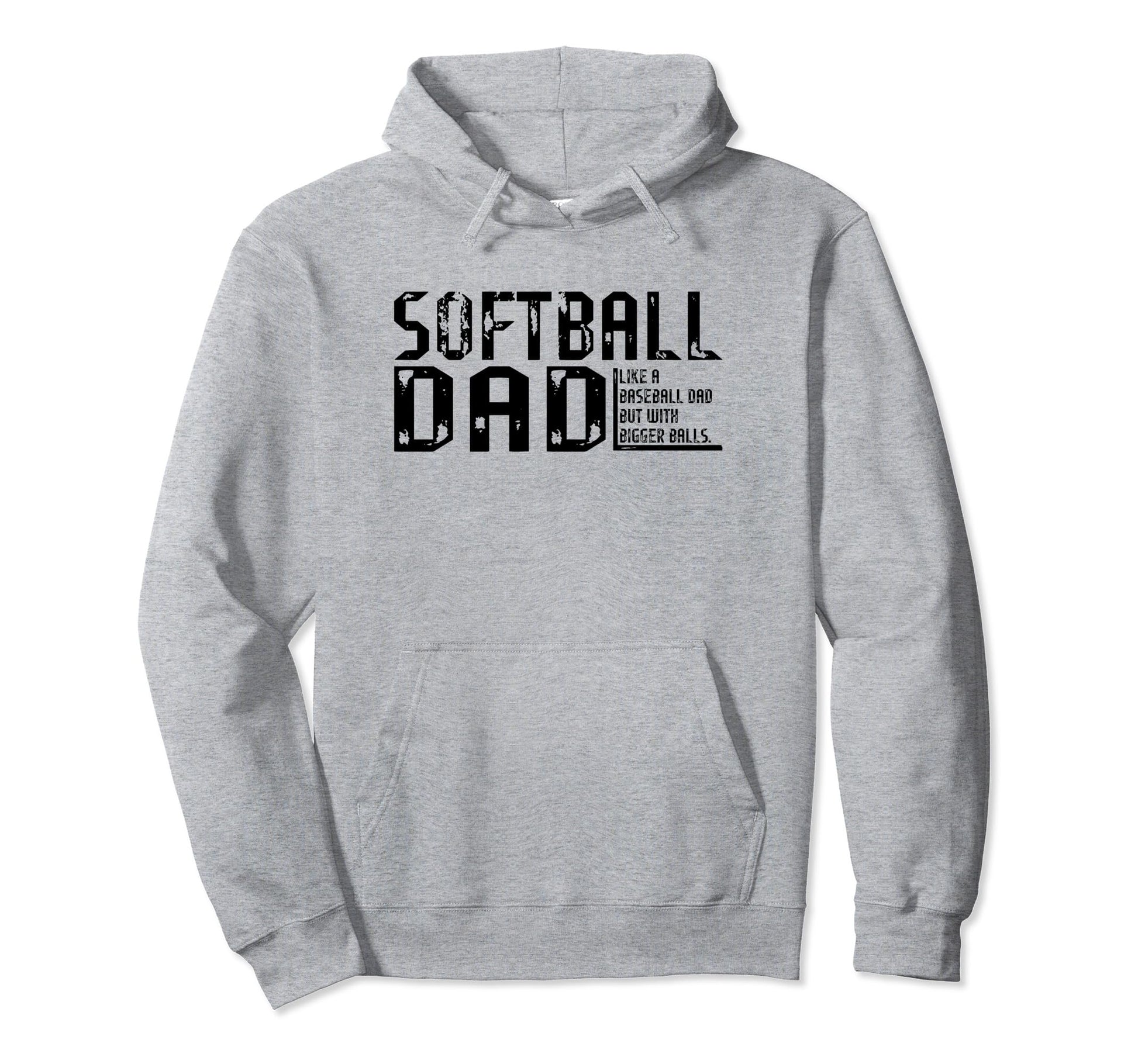 Funny Comical Softball Dad Baseball Hoodie - Custom Art Print for Adults - T-Shirt, Sweatshirt, Hoodie