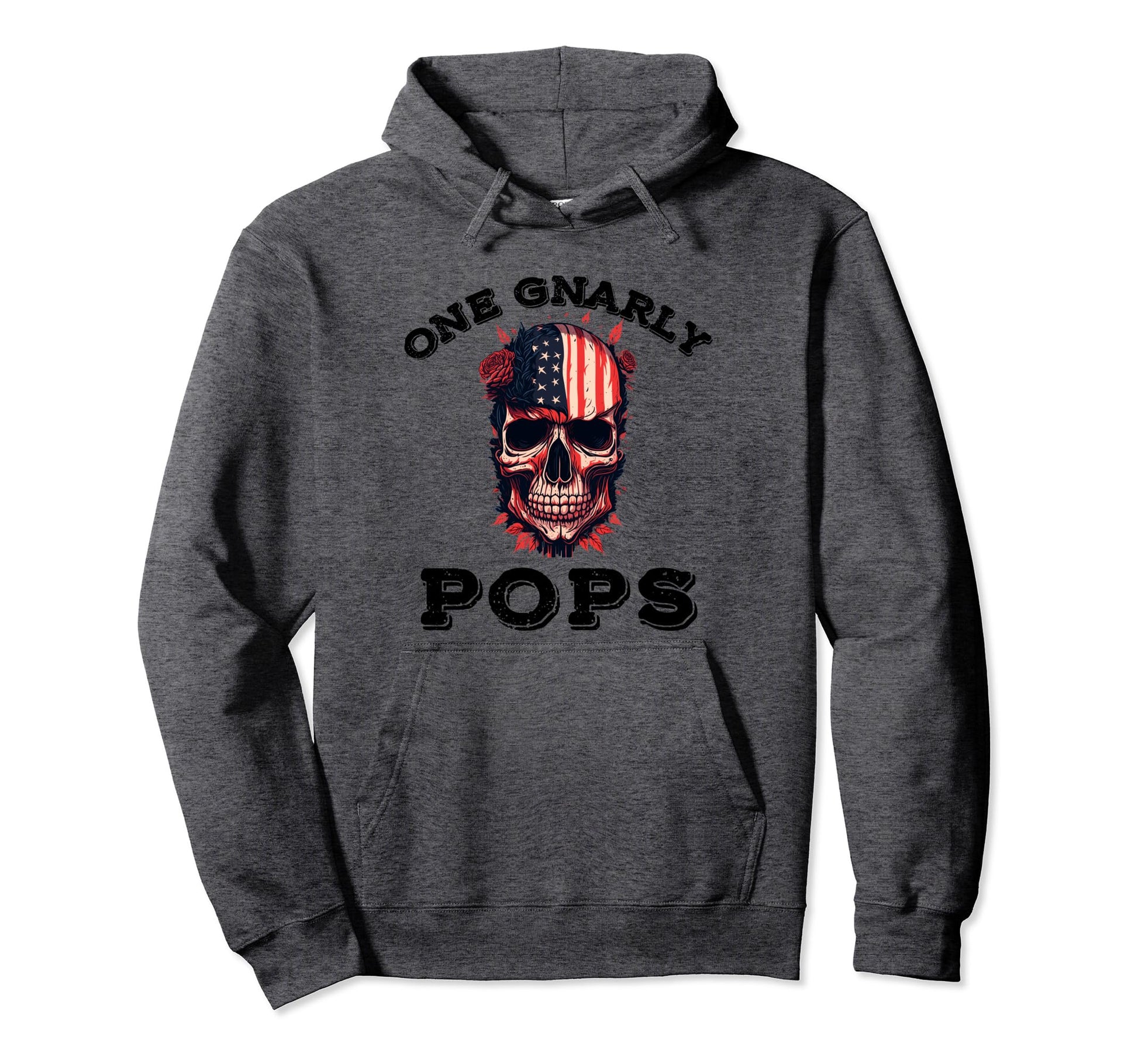 One Gnarly Pops Usa Funny Fathers Day Hoodie - Minimalist Print Unisex - T-Shirt, Sweatshirt, Hoodie