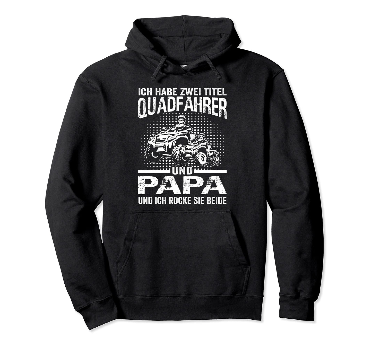 I Have Two Tracks Quad Rider And Dad Hoodie - Minimalist Print Men Women - T-Shirt, Sweatshirt, Hoodie
