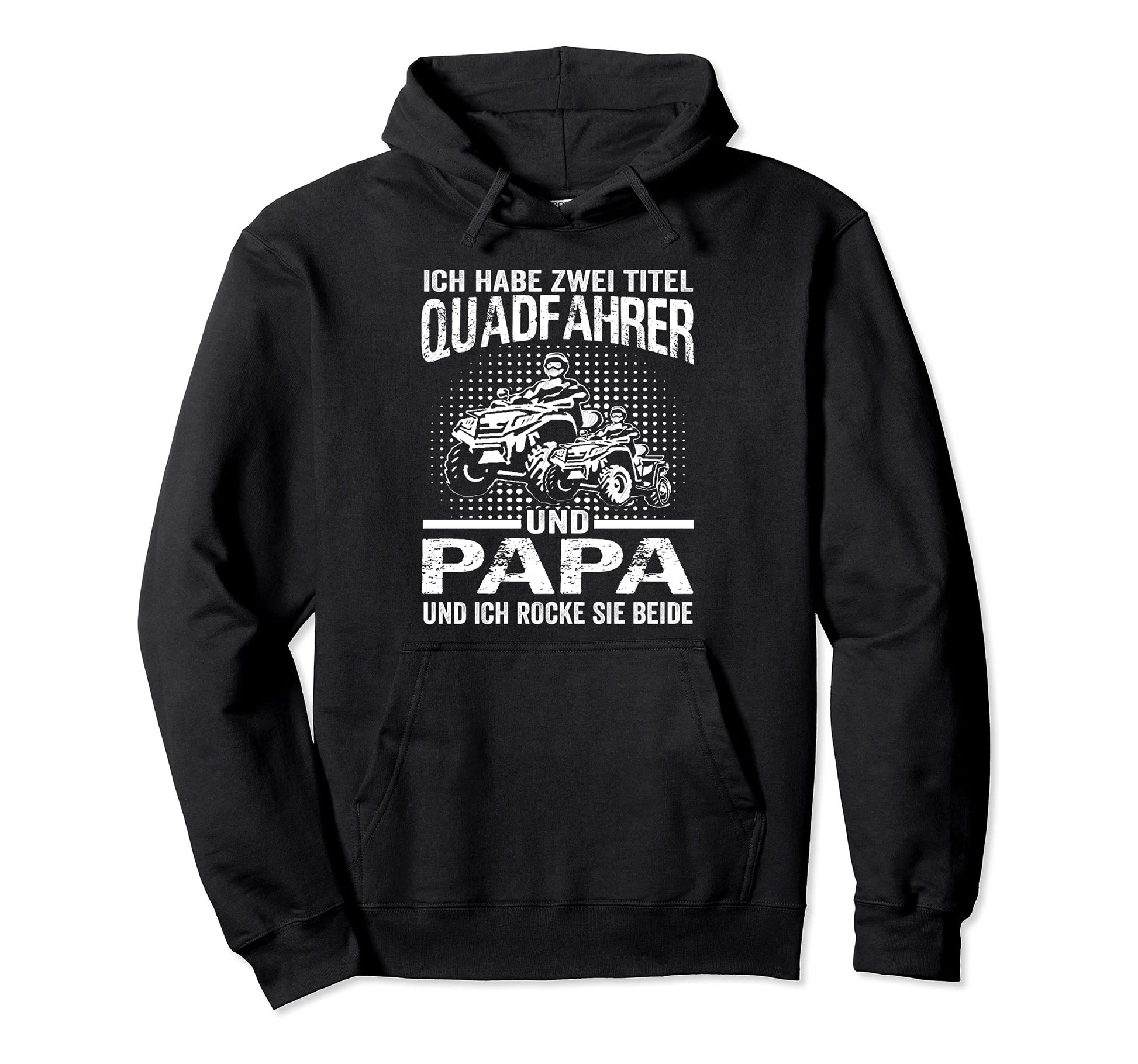 I Have Two Tracks Quad Rider And Dad Hoodie - Minimalist Print Men Women - T-Shirt, Sweatshirt, Hoodie