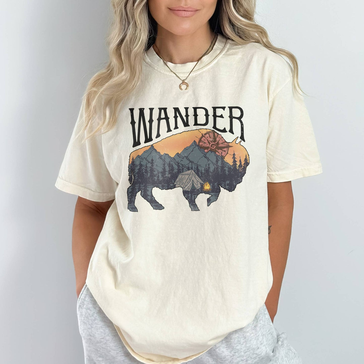 Wander Tee | Outdoor | Sizes S-2XL Unisex T-shirt, Sweatshirt, Hoodie, Long Sleeve Tee - T-Shirt, Sweatshirt, Hoodie
