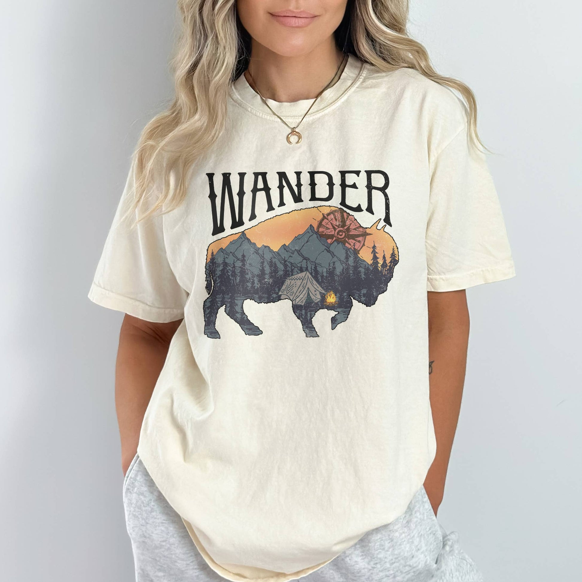 Wander Tee | Outdoor | Sizes S-2XL Unisex T-shirt, Sweatshirt, Hoodie, Long Sleeve Tee - T-Shirt, Sweatshirt, Hoodie