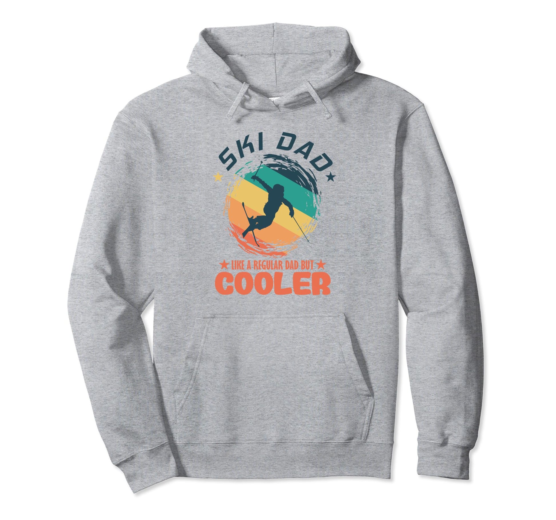 Ski Dad Like Regular Dad But Cooler Hoodie - Novelty Apparel for Adults - T-Shirt, Sweatshirt, Hoodie
