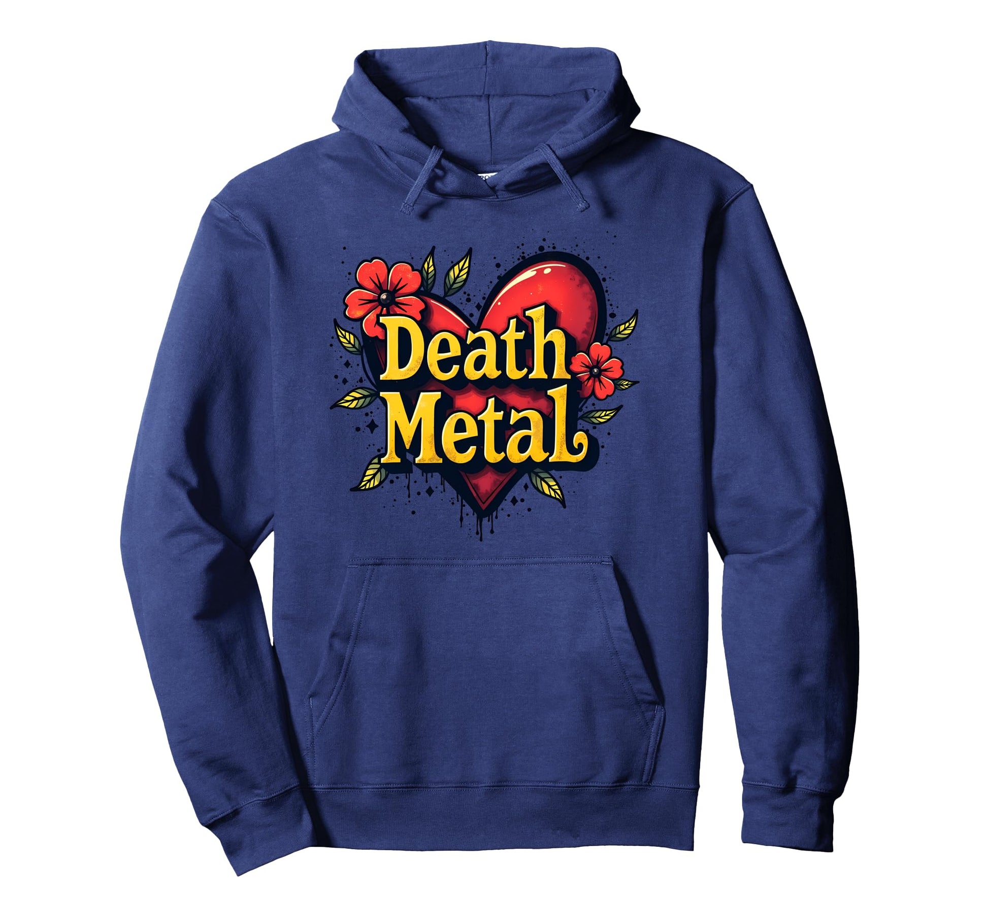 Pop Art Death Metal Rocker Hoodie - Streetwear Style Unisex - T-Shirt, Sweatshirt, Hoodie