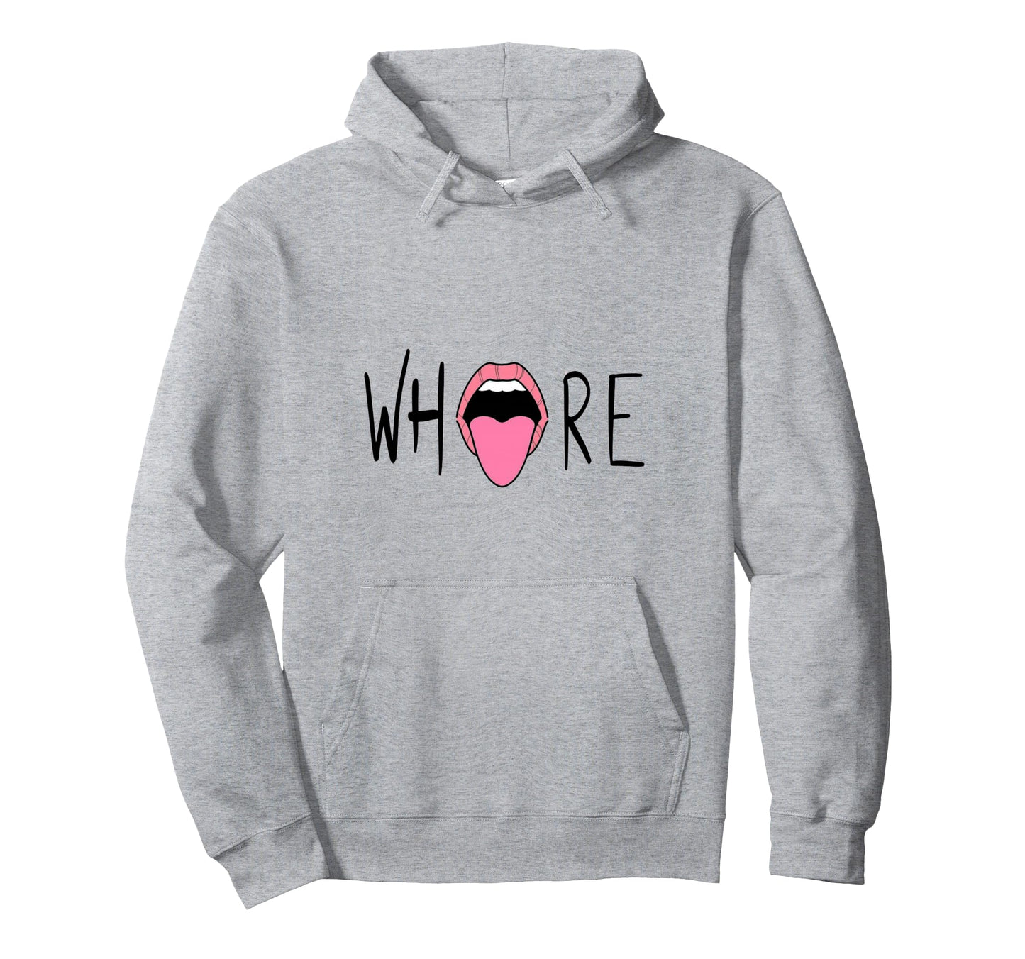 Whore Bitch Prostitute Lips Mobile Phone Hoodie - Custom Art Print Unisex - T-Shirt, Sweatshirt, Hoodie
