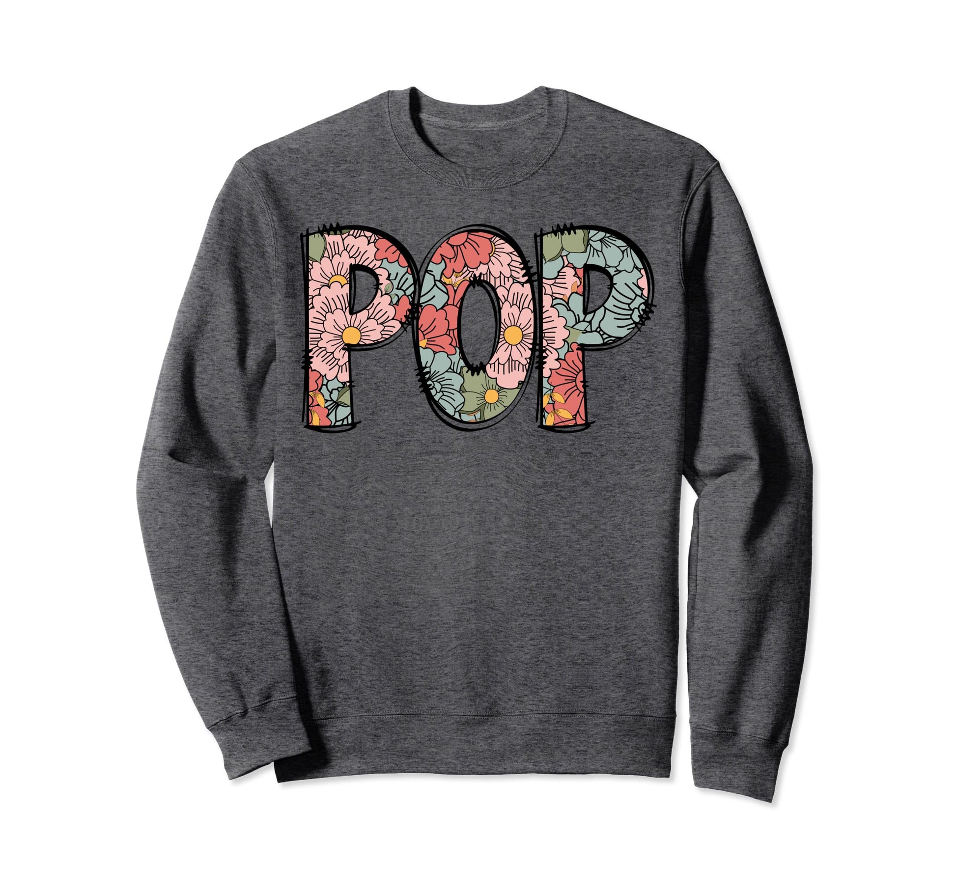 Pop Colorful Flowers Groovy Daisy Sweatshirt - Custom Art Print Men Women - T-Shirt, Sweatshirt, Hoodie