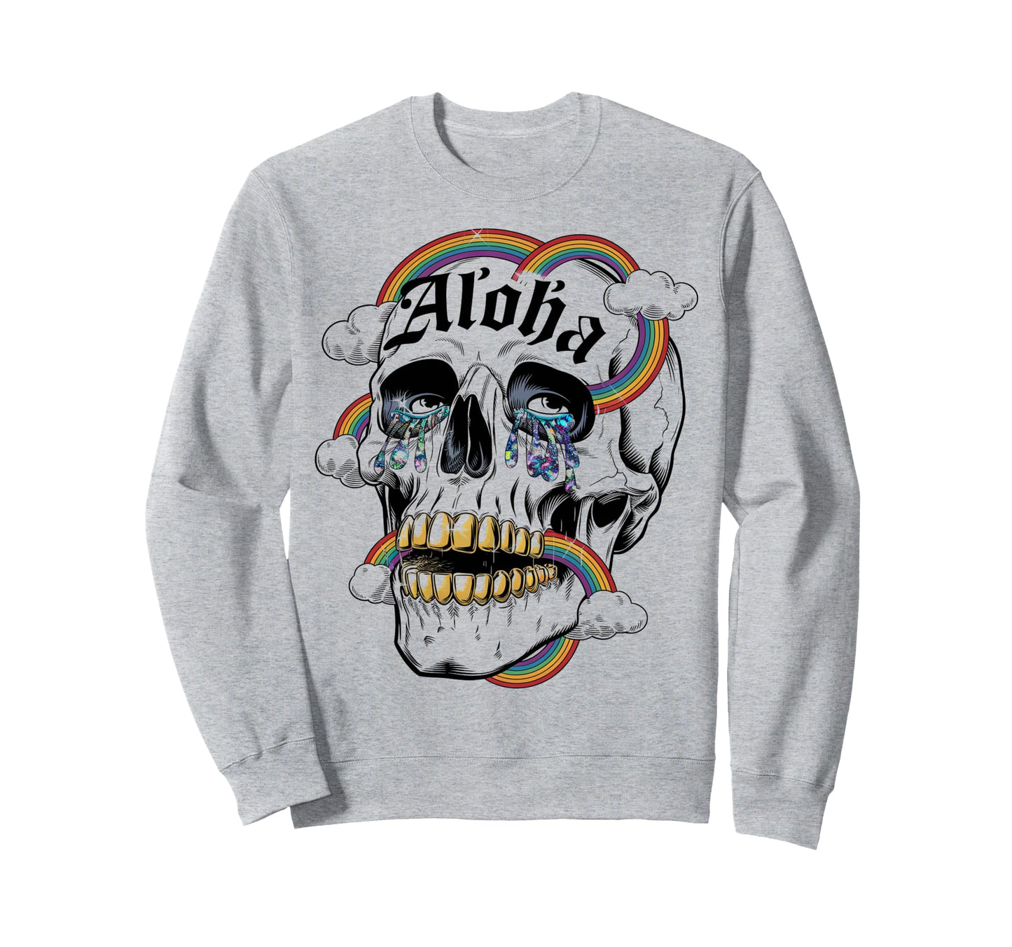 Hawaiian Mens Womens Tops Skeleton Sweatshirt - Minimalist Print Unisex - T-Shirt, Sweatshirt, Hoodie