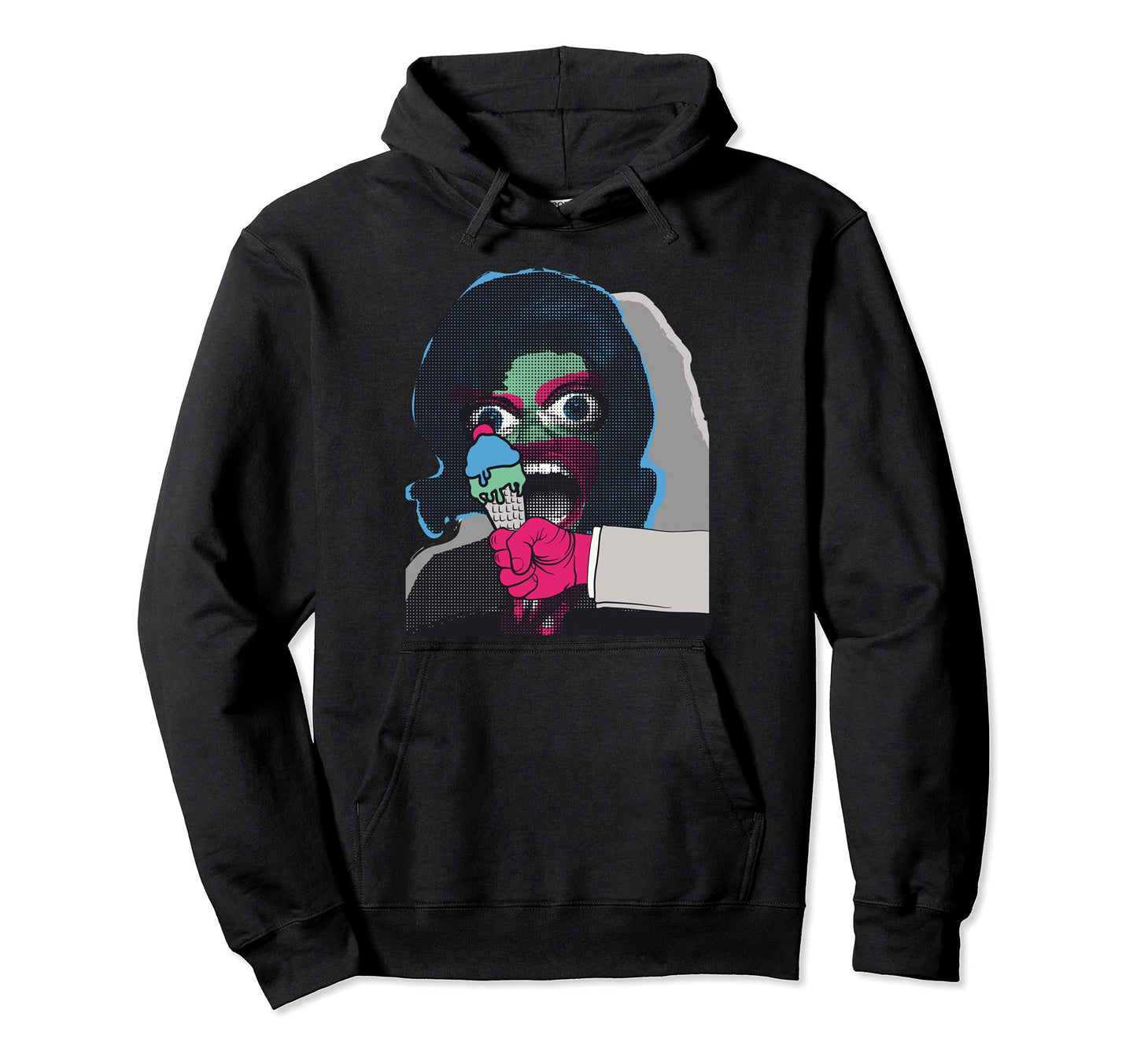 Pop Art 60S Love Artist Portrait Hoodie - Casual Everyday Wear for Adults - T-Shirt, Sweatshirt, Hoodie