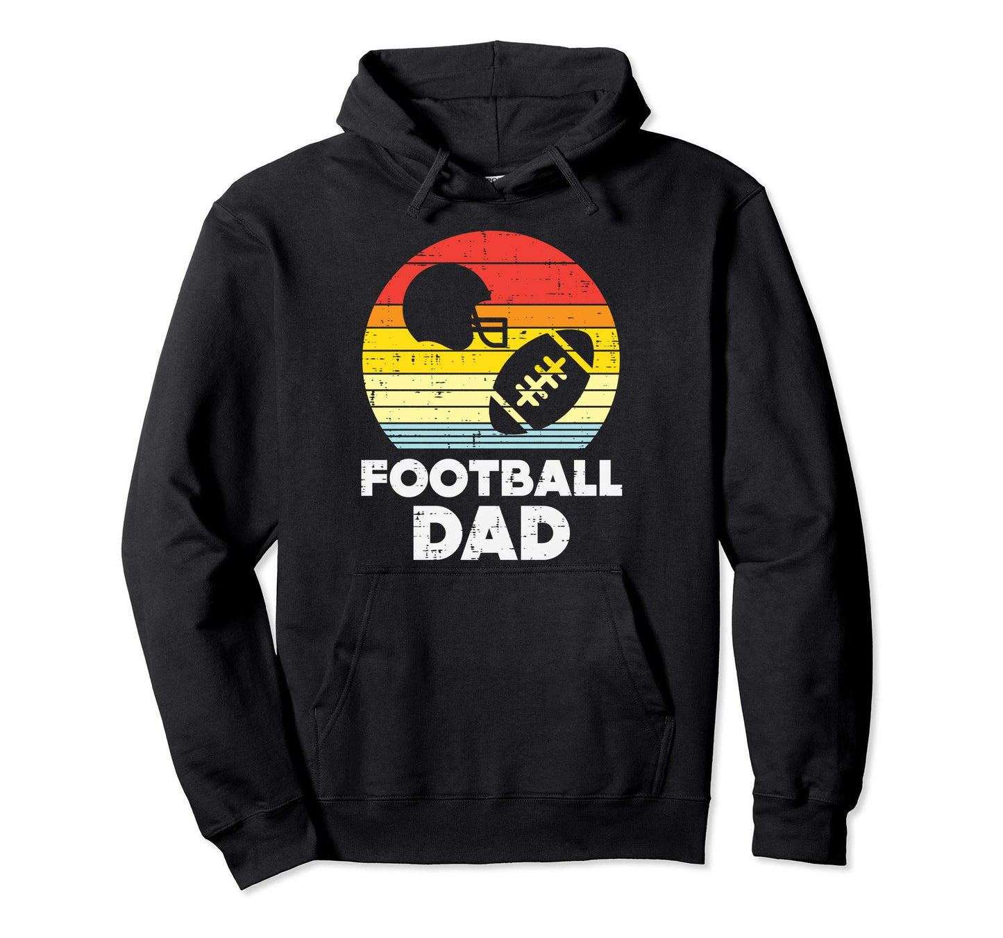 American Football Dad Sunset Sports Hoodie - Fun Novelty Design Unisex - T-Shirt, Sweatshirt, Hoodie