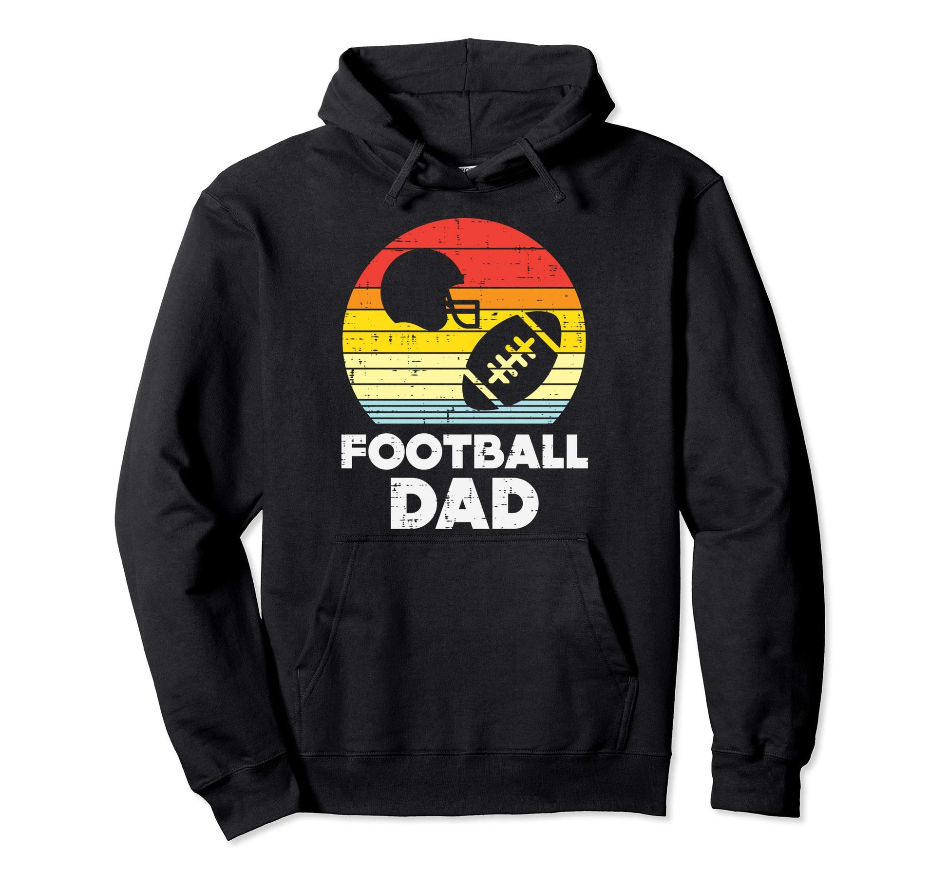 American Football Dad Sunset Sports Hoodie - Fun Novelty Design Unisex - T-Shirt, Sweatshirt, Hoodie