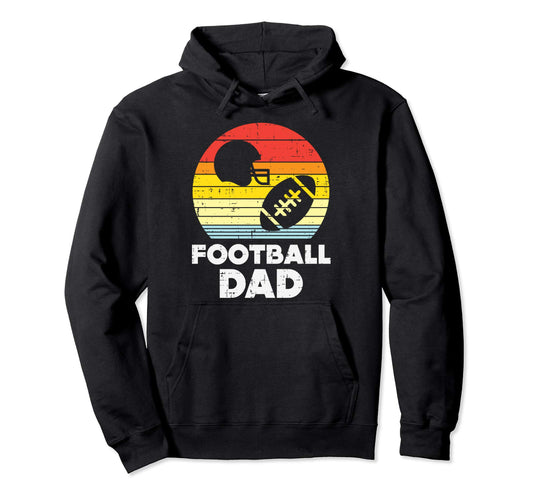 American Football Dad Sunset Sports Hoodie - Fun Novelty Design Unisex - T-Shirt, Sweatshirt, Hoodie