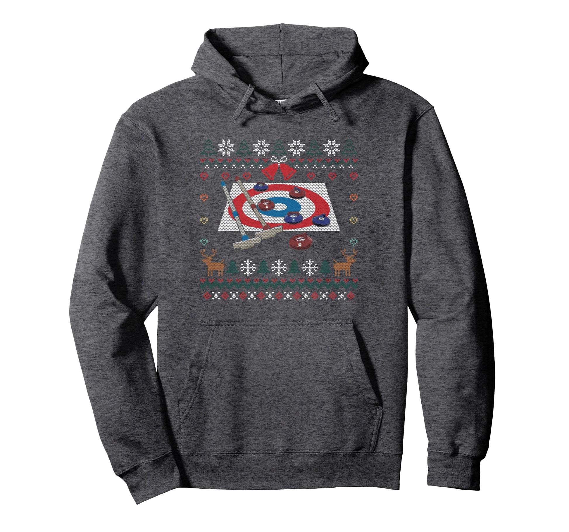 Curling Ugly Ball Sports Player Hoodie - Custom Art Print Unisex - T-Shirt, Sweatshirt, Hoodie