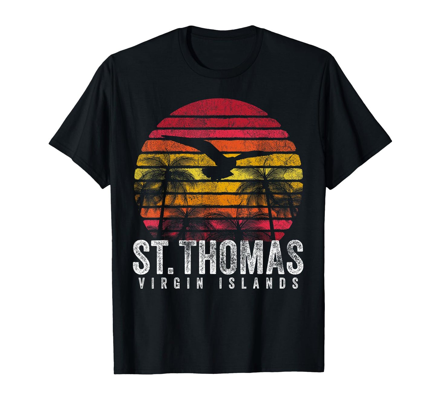 St Thomas Sunset Beach Island Gift T-Shirt - Minimalist Print for Adults - T-Shirt, Sweatshirt, Hoodie