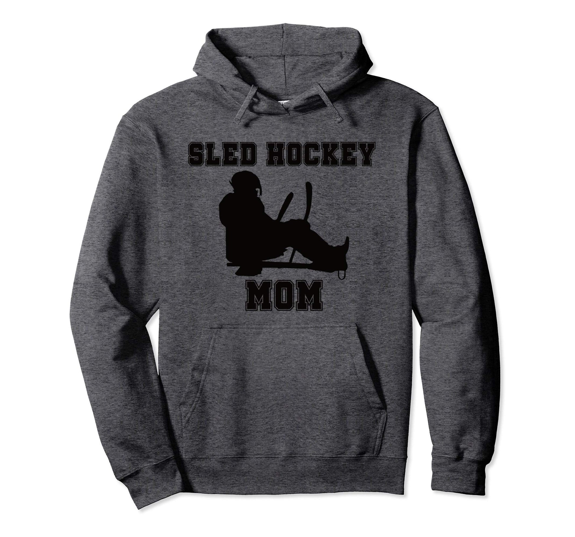Sled Hockey Mom Hoodie - Minimalist Print Men Women - T-Shirt, Sweatshirt, Hoodie