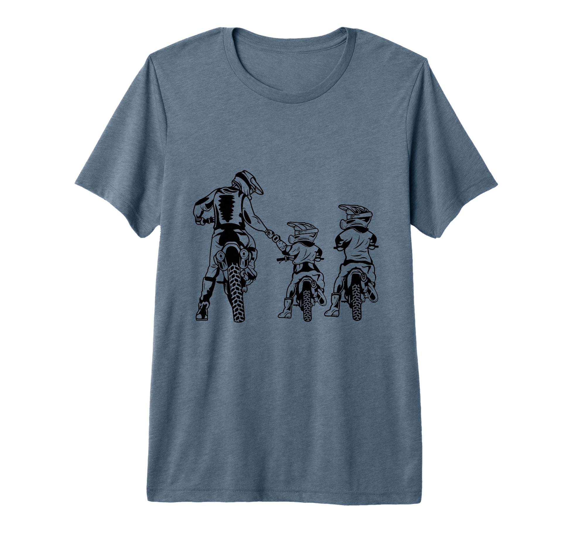 Mens Dad 2 Motocross Buddies Dirt Bike T-Shirt - Trendy Graphic Men Women - T-Shirt, Sweatshirt, Hoodie