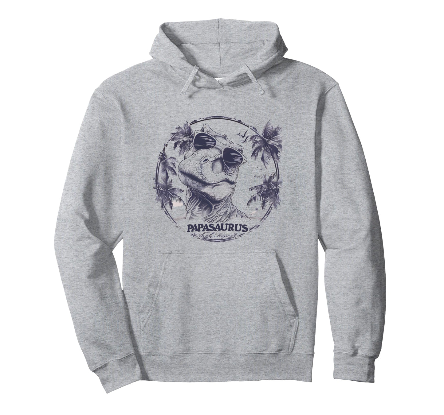Dino Papa Saurus Fathers Day Dad Hoodie - Streetwear Style Unisex - T-Shirt, Sweatshirt, Hoodie
