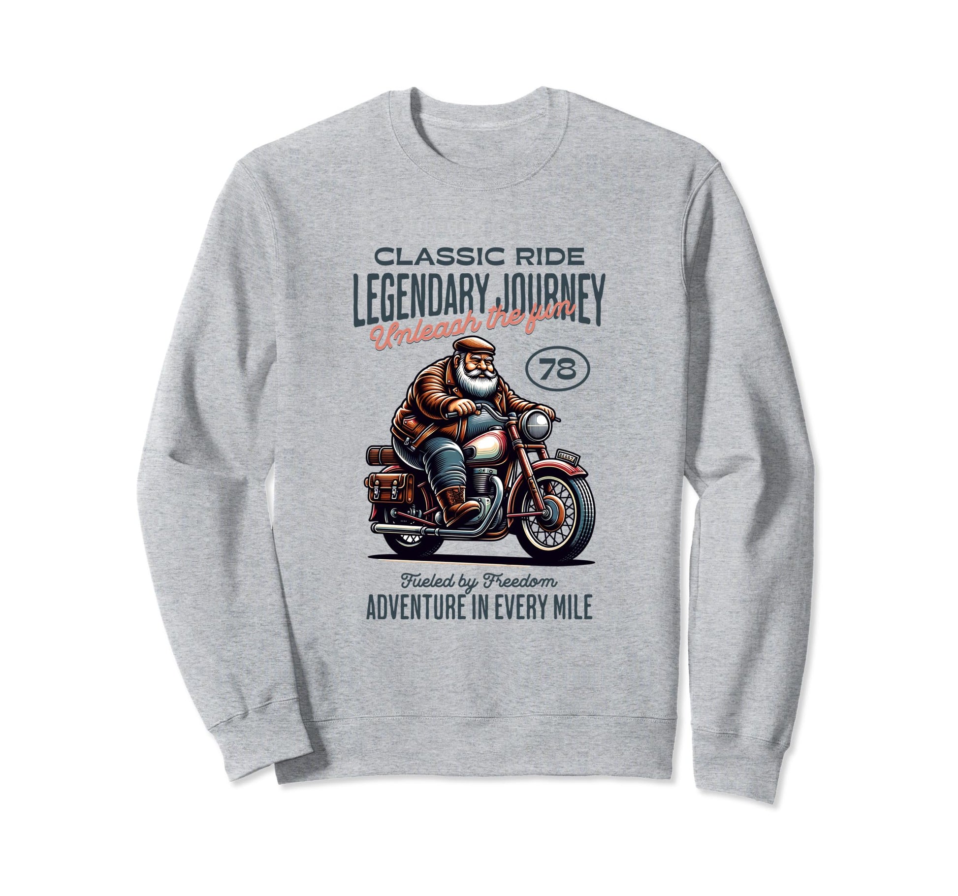 Ride Legendary Journey Funny Biker Sweatshirt - Unique Graphic Men Women - T-Shirt, Sweatshirt, Hoodie