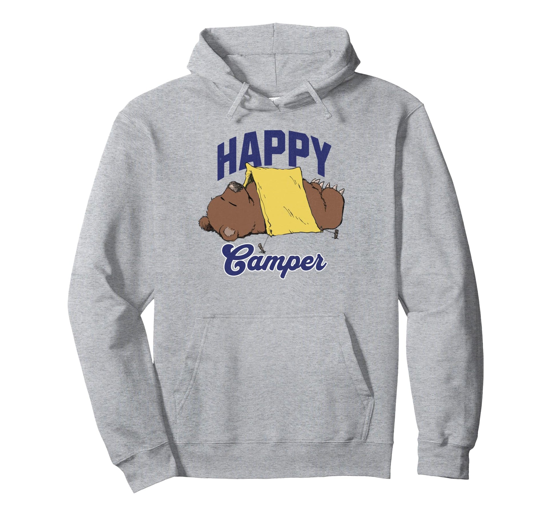 Camper Bear Camping Fishing Fathers Day Hoodie - Graphic Print Men Women - T-Shirt, Sweatshirt, Hoodie