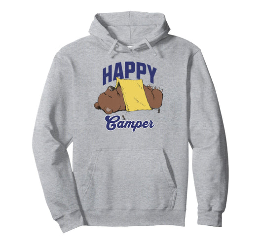 Camper Bear Camping Fishing Fathers Day Hoodie - Graphic Print Men Women - T-Shirt, Sweatshirt, Hoodie