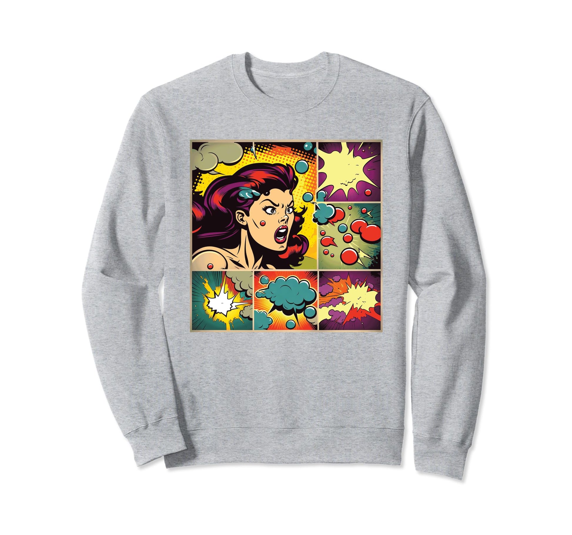 Funny Comic Pop Art Fun Cartoon Comics Sweatshirt - Unique Graphic Unisex - T-Shirt, Sweatshirt, Hoodie