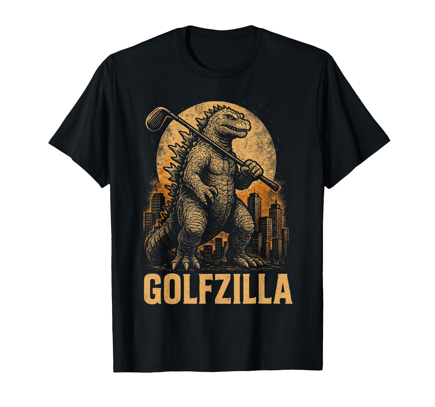 Funny Golfzilla Golf Player Golfer T-Shirt - Custom Art Print Unisex - T-Shirt, Sweatshirt, Hoodie