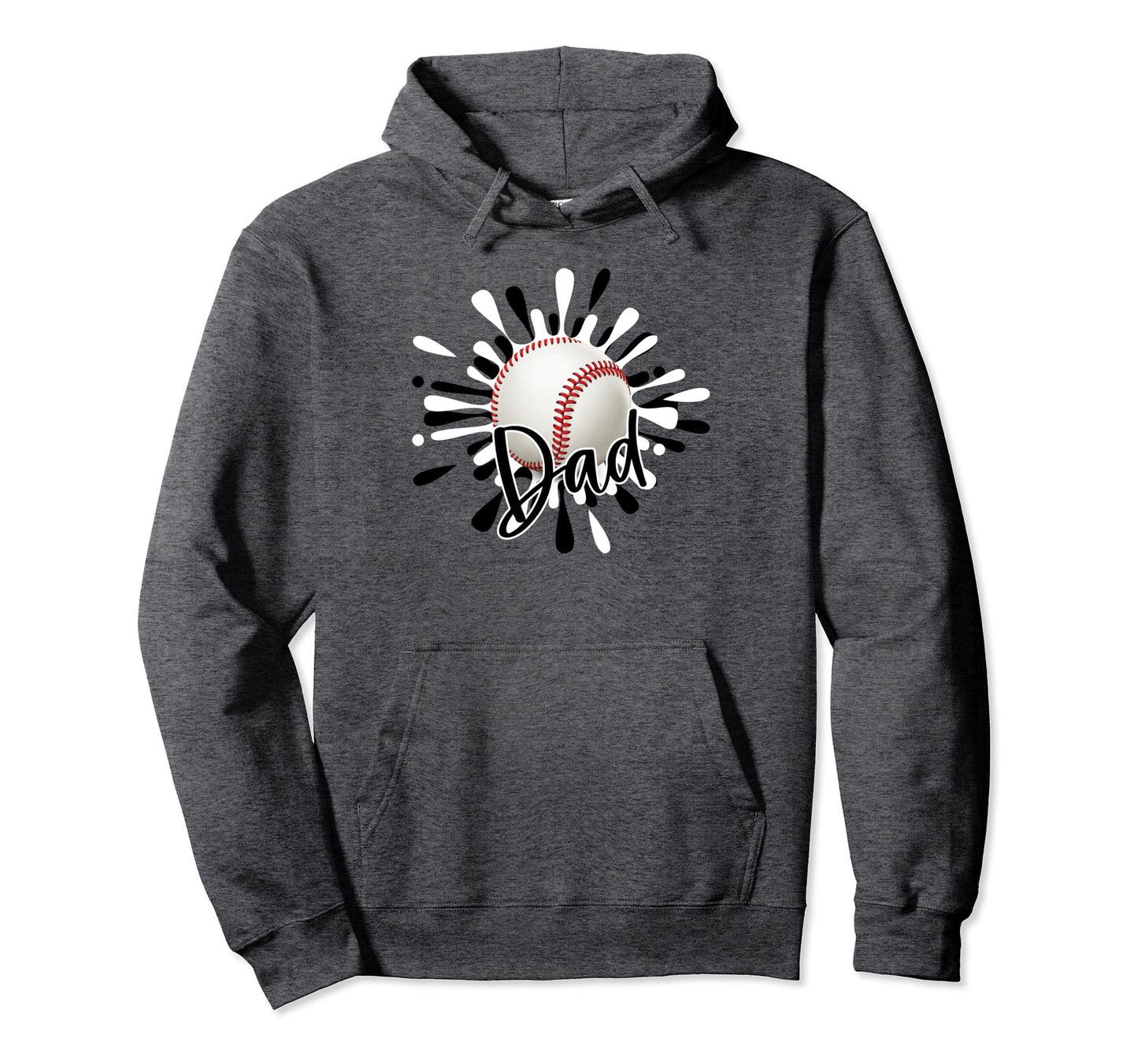 Baseball Dad Funny Novelty Baseball Hoodie - Trendy Graphic Men Women - T-Shirt, Sweatshirt, Hoodie