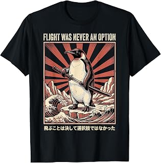 Flight was Never an Option Funny Penguin with Sword T-Shirt Unisex T-shirt, Sweatshirt, Hoodie, Long Sleeve Tee - T-Shirt, Sweatshirt, Hoodie