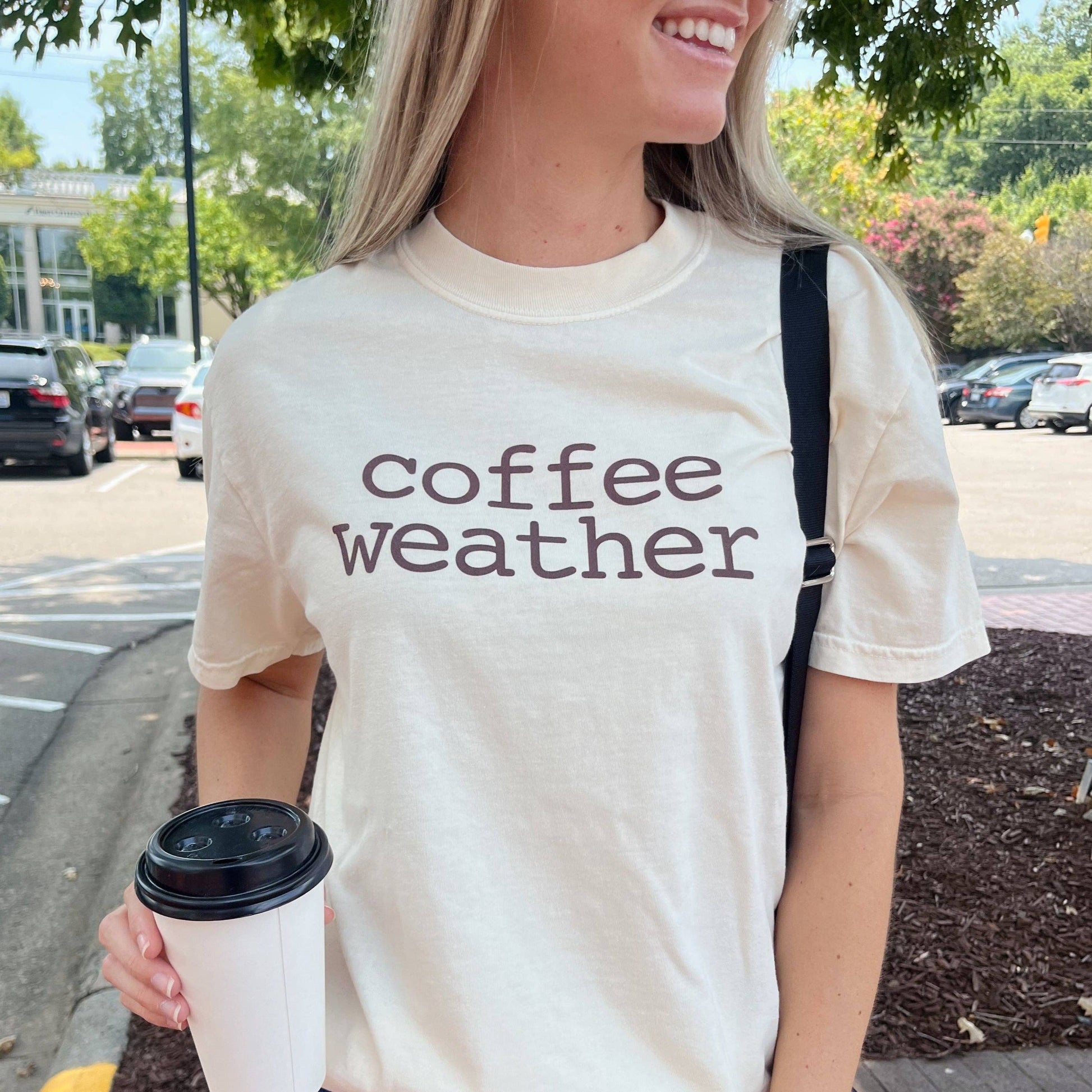 Coffee Weather Unisex T-shirt, Sweatshirt, Hoodie, Long Sleeve Tee - T-Shirt, Sweatshirt, Hoodie