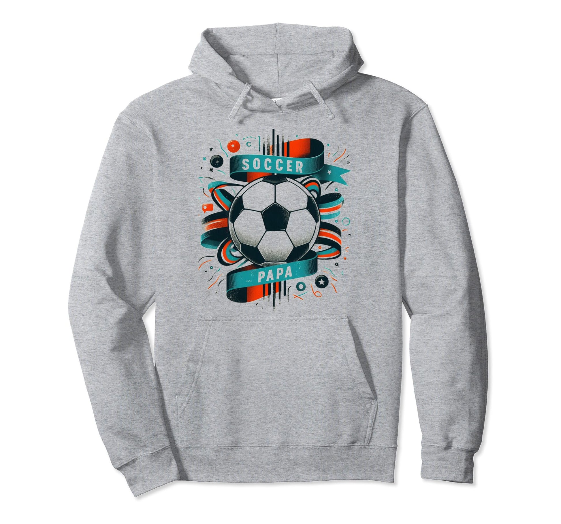 Soccer Papa Family Matching Dad Fathers Day Hoodie - Graphic Print Unisex - T-Shirt, Sweatshirt, Hoodie