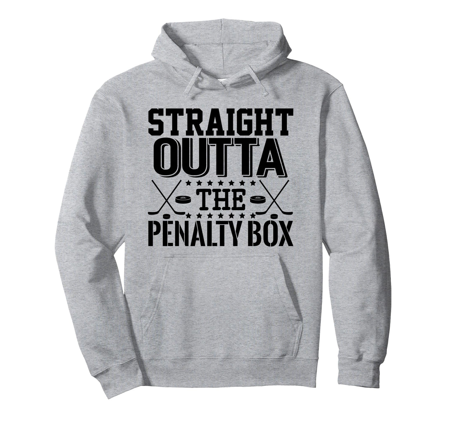Funny Hockey Enforcer Straight Outta Penalty Hoodie - Graphic Print Unisex - T-Shirt, Sweatshirt, Hoodie