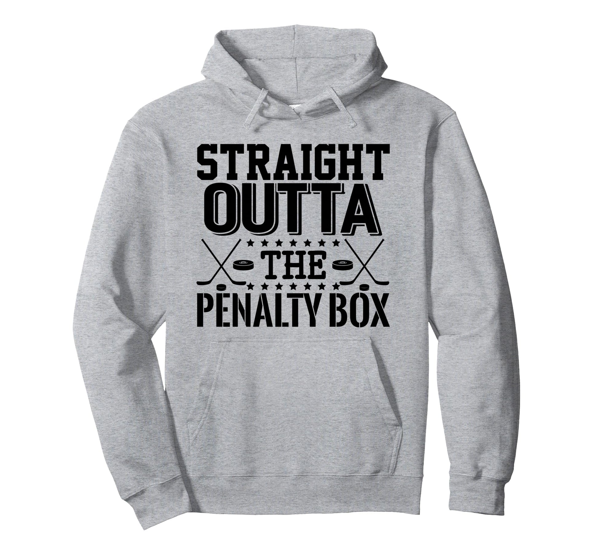 Funny Hockey Enforcer Straight Outta Penalty Hoodie - Graphic Print Unisex - T-Shirt, Sweatshirt, Hoodie