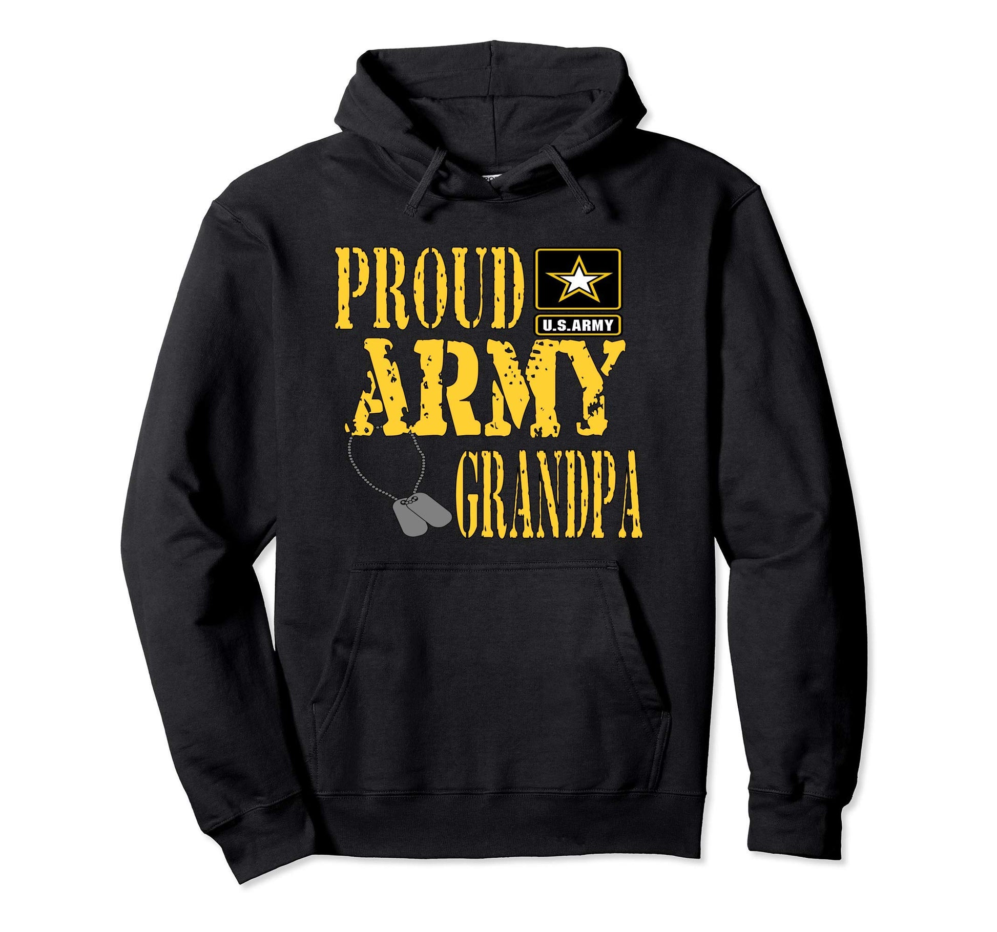 Proud Army Grandpa Military Pride Hoodie - Custom Art Print Unisex - T-Shirt, Sweatshirt, Hoodie