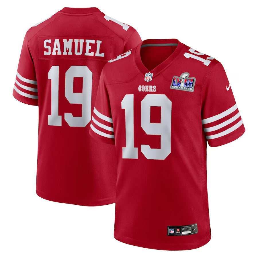 Deebo Samuel San Francisco 49ers Super Bowl 2024 Jersey football jersey product view 2