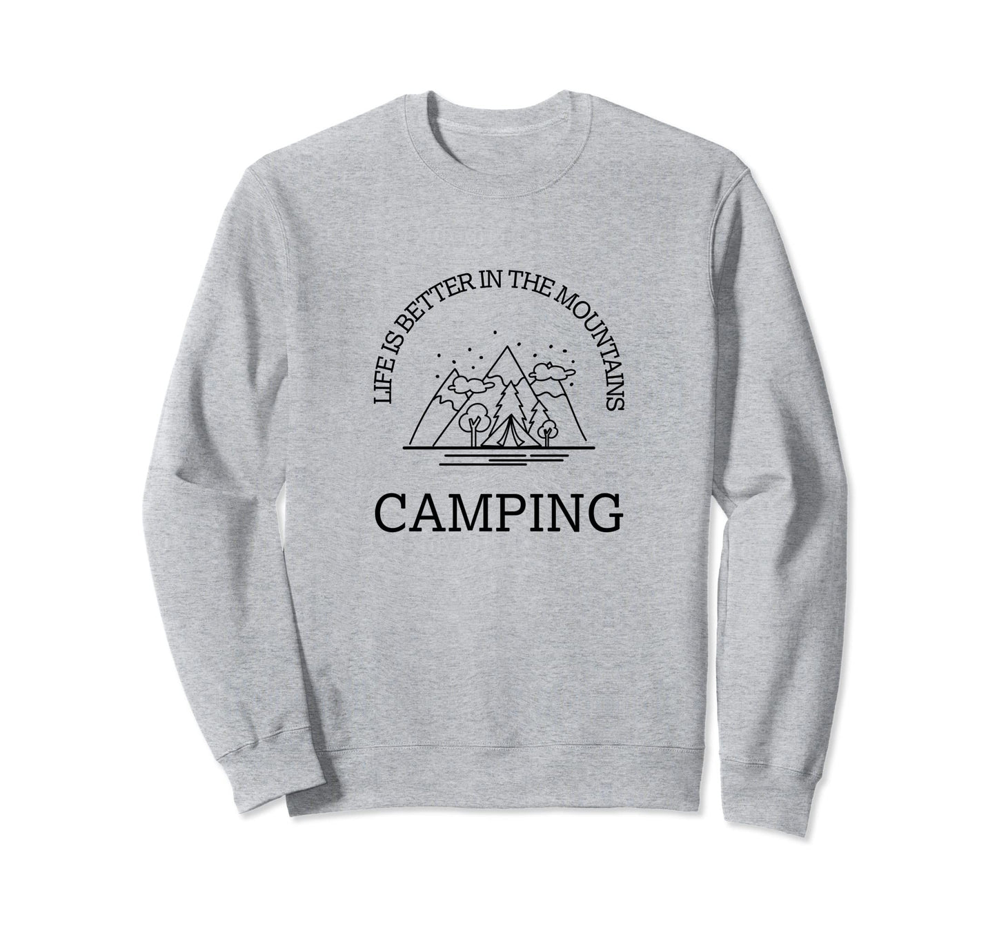 Life Mountains Nature Hiking Sweatshirt - Aesthetic Graphic for Adults - T-Shirt, Sweatshirt, Hoodie