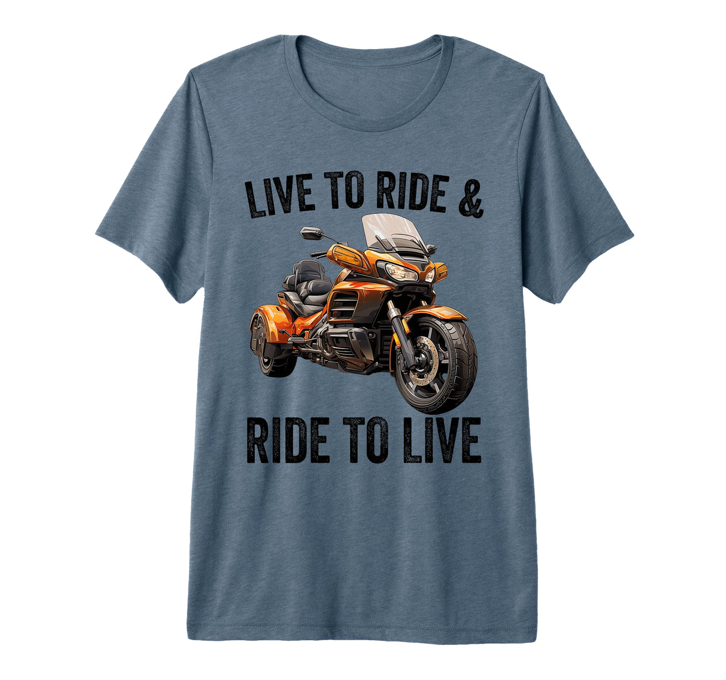 Motorcycle Trike 3 Wheels Biker Funny T-Shirt - Unique Graphic for Adults - T-Shirt, Sweatshirt, Hoodie