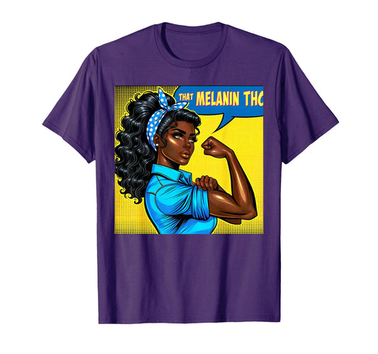 Afro Riveter Black Owned T-Shirt - Casual Everyday Wear for Adults - T-Shirt, Sweatshirt, Hoodie