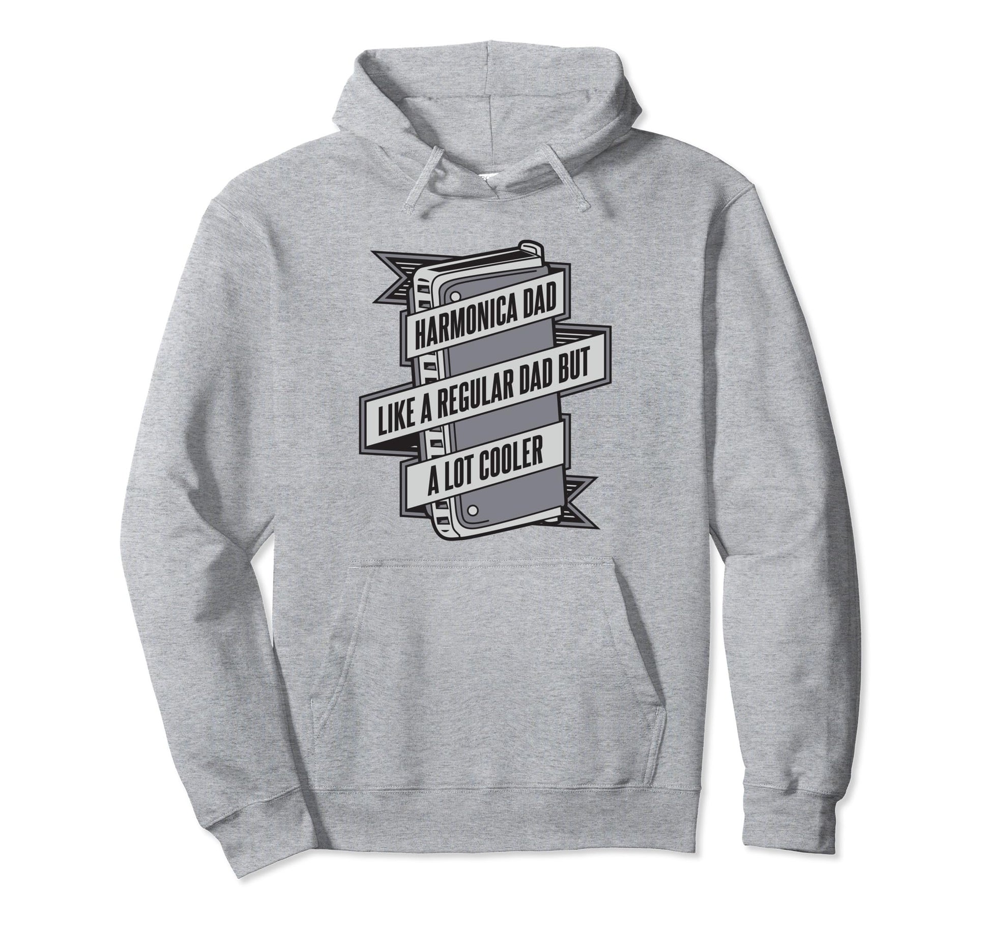 Harmonica Dad Like Regular Dad But Hoodie - Aesthetic Graphic Men Women - T-Shirt, Sweatshirt, Hoodie