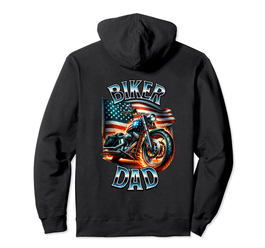 Best Dad Motorcycle Freedom Fathers Day Hoodie - Graphic Print Unisex - T-Shirt, Sweatshirt, Hoodie