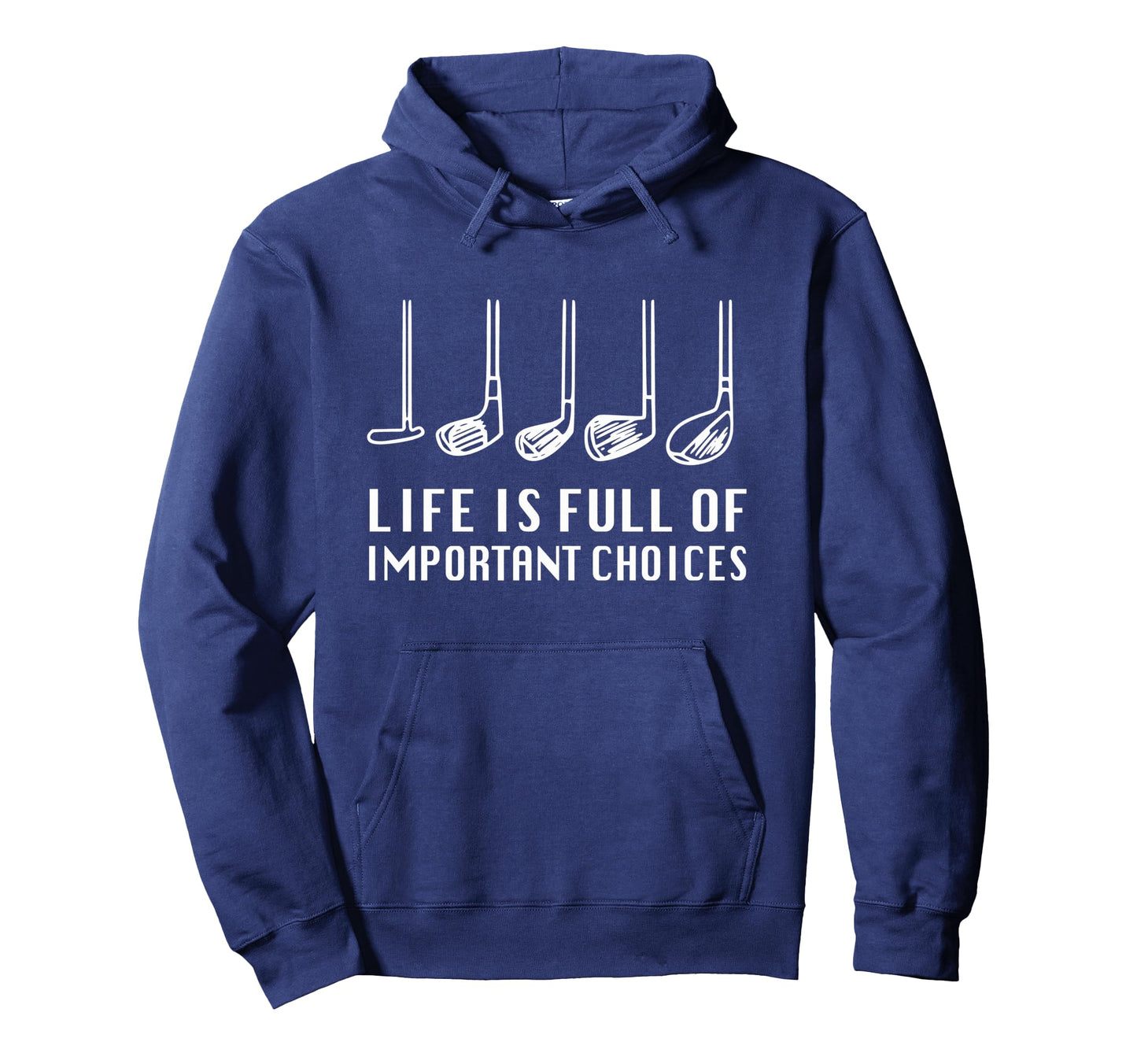 Funny Life Is Full Important Hoodie - Fun Novelty Design for Adults - T-Shirt, Sweatshirt, Hoodie
