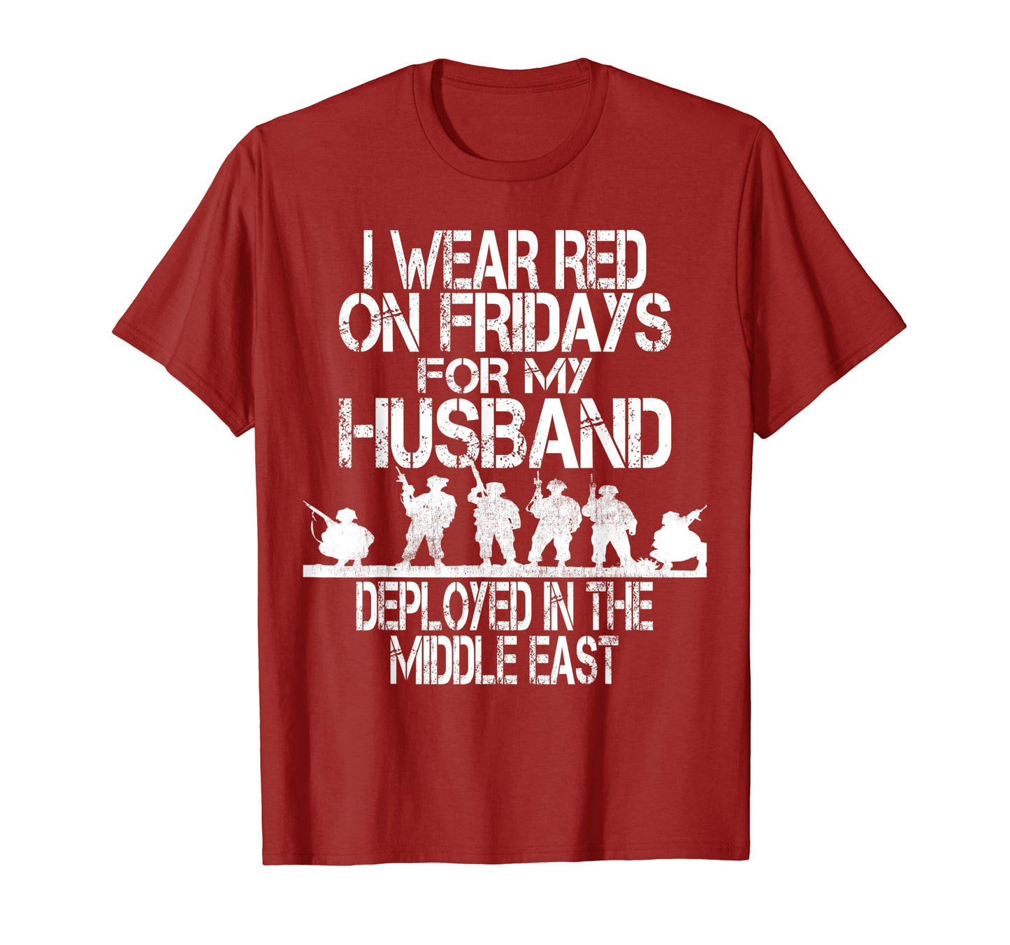 I Wear Red Fridays My Husband Us T-Shirt - Casual Everyday Wear Men Women - T-Shirt, Sweatshirt, Hoodie