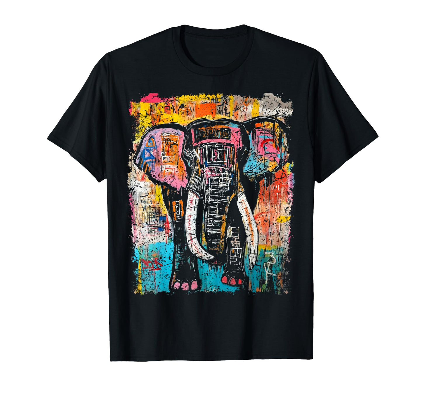 Pop Art Elephant 90S Graffiti T-Shirt - Minimalist Print Men Women - T-Shirt, Sweatshirt, Hoodie