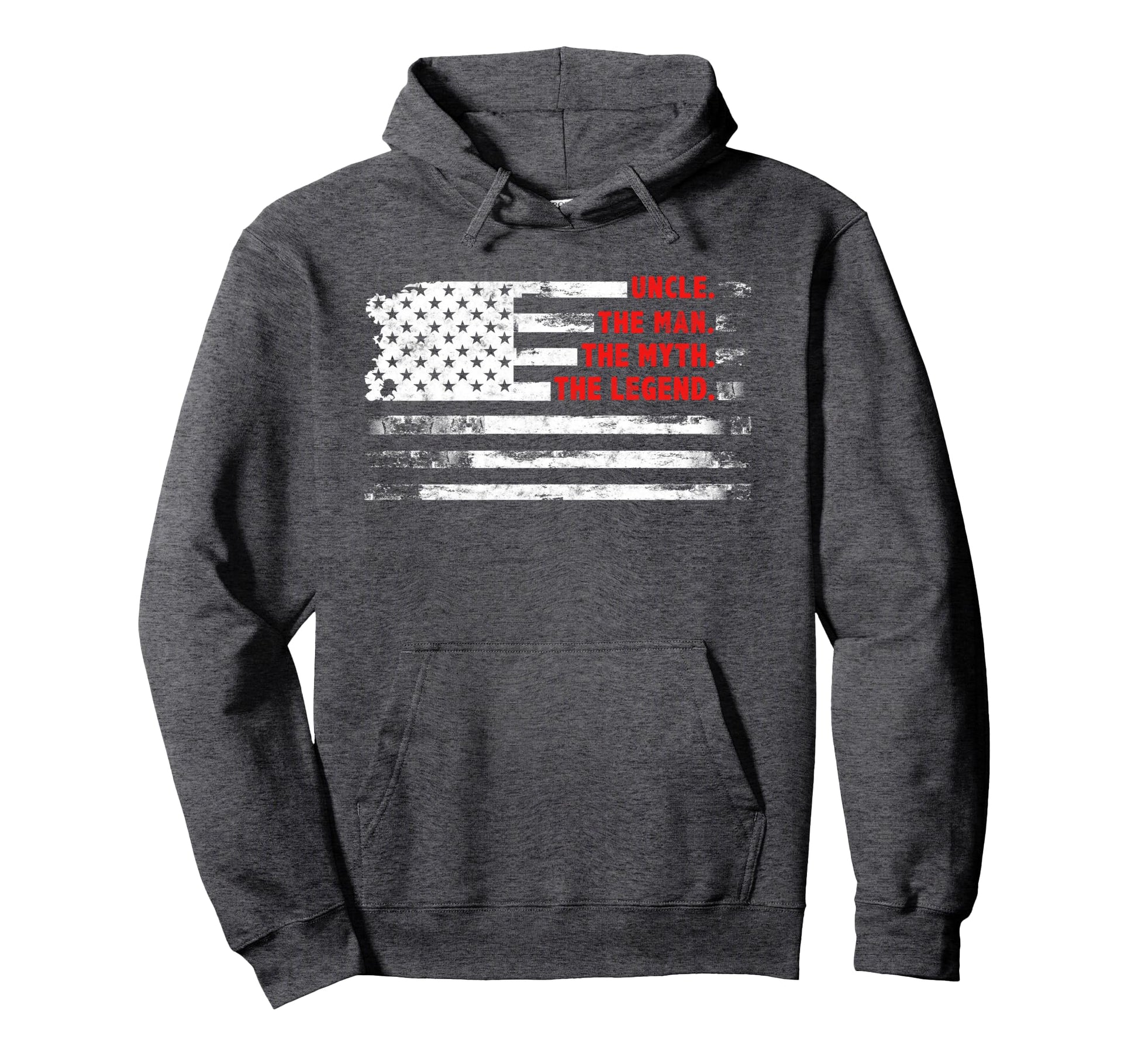 Uncle Myth Legend American Usa Flag Hoodie - Custom Art Print for Adults - T-Shirt, Sweatshirt, Hoodie