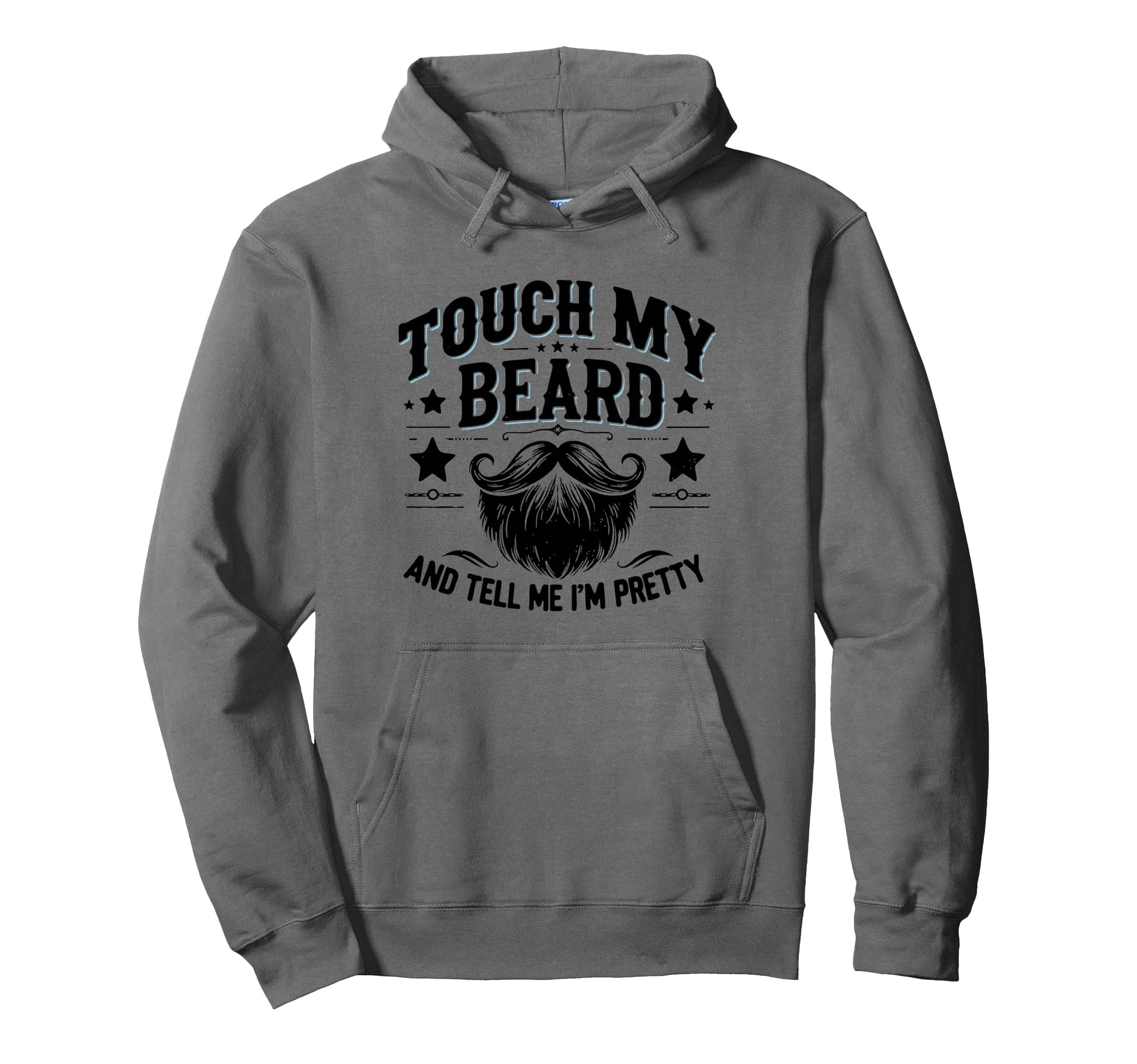 Beard Dad Fathers Day Husband Funny Beard Hoodie - Custom Art Print Unisex - T-Shirt, Sweatshirt, Hoodie