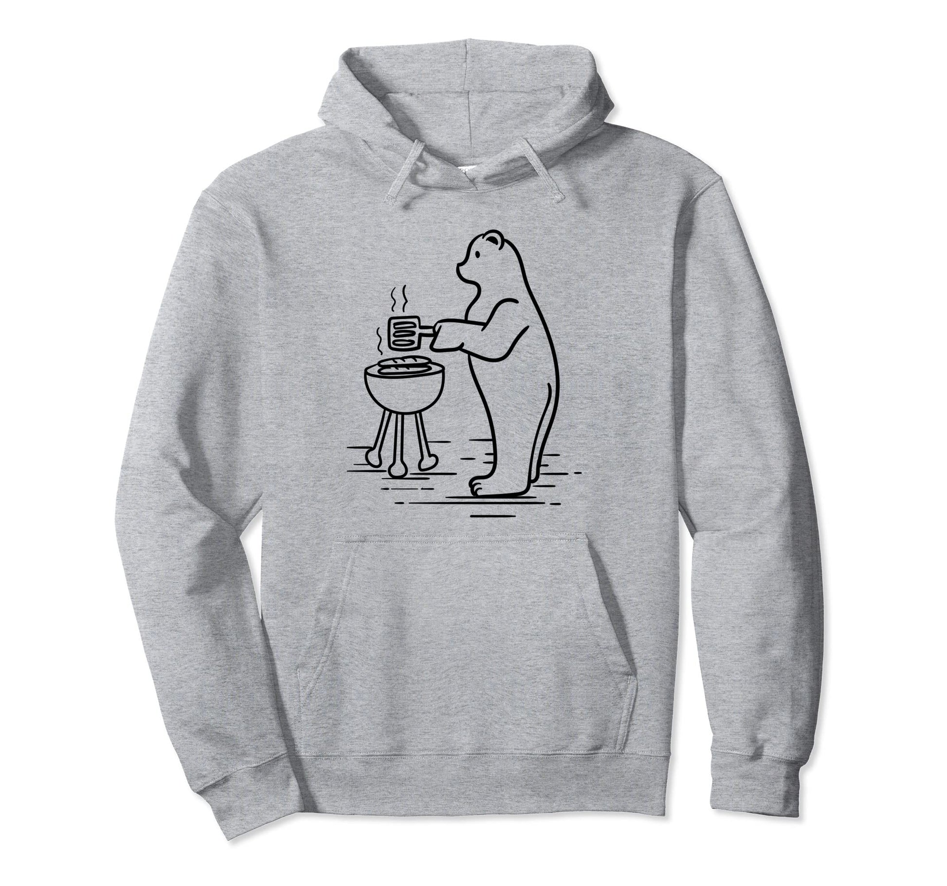 Camping Bear Funny Grizzly Nature Hoodie - Novelty Apparel for Adults - T-Shirt, Sweatshirt, Hoodie